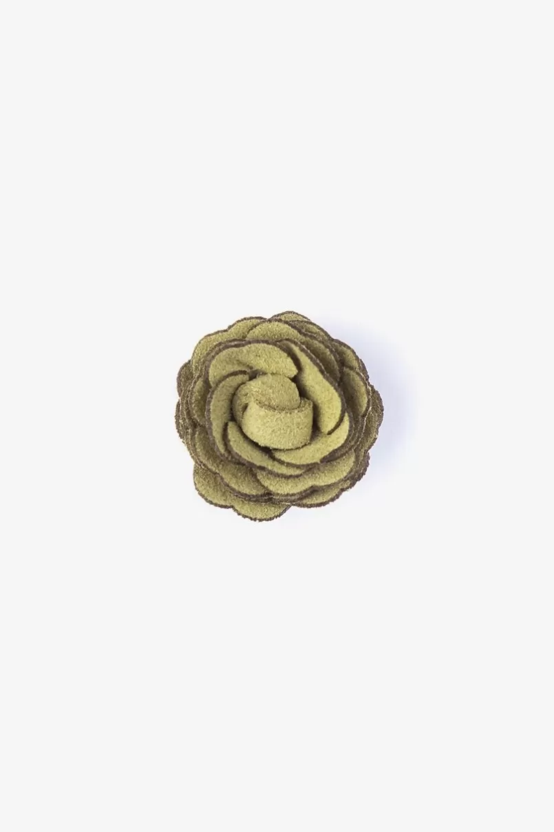 Ties Mini Flower Lapel Pin Citrine Cheap