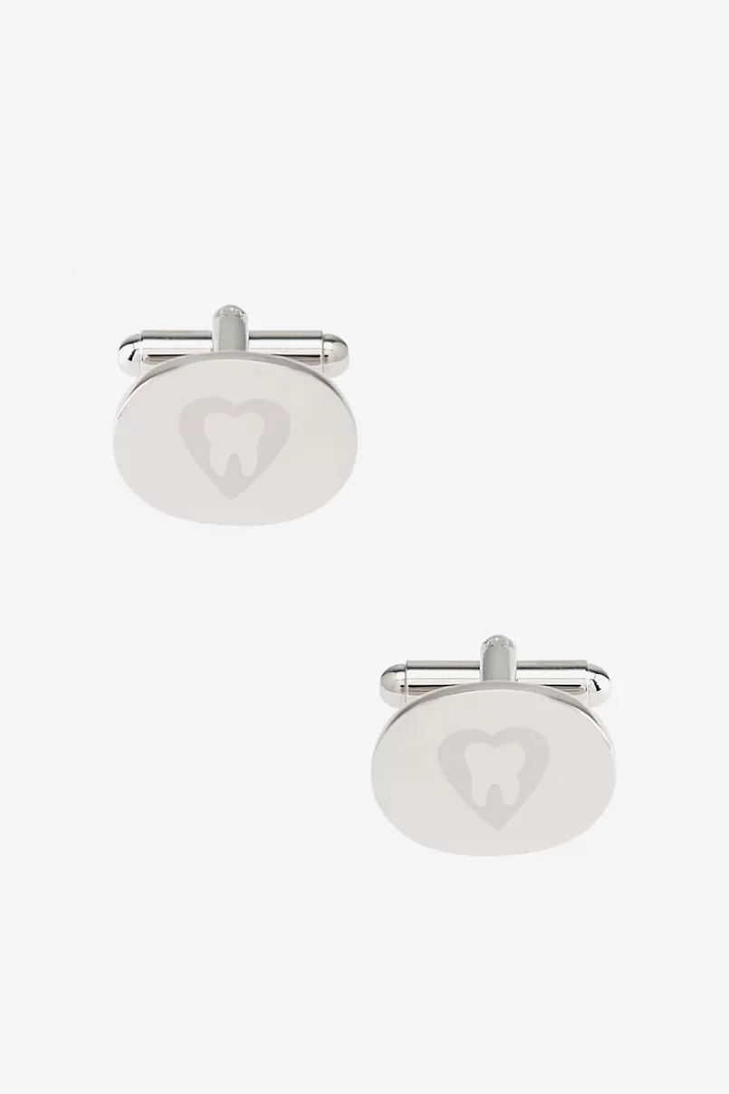 Ties Molar Love Silver Cufflinks Sale