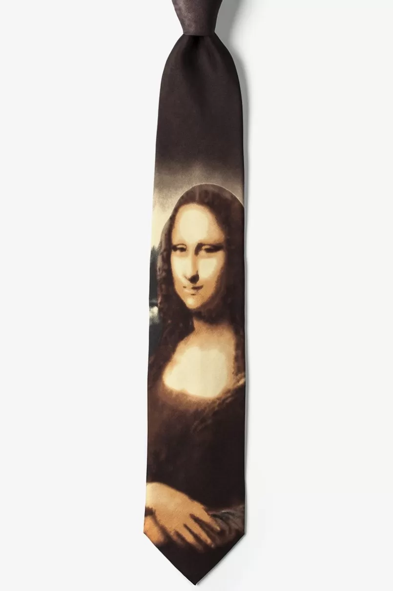 Ties Mona Lisa - Da Vinci Black Tie Discount