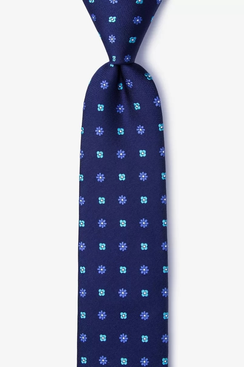 Ties Monkey Navy Blue Skinny Tie NavyBlue Shop