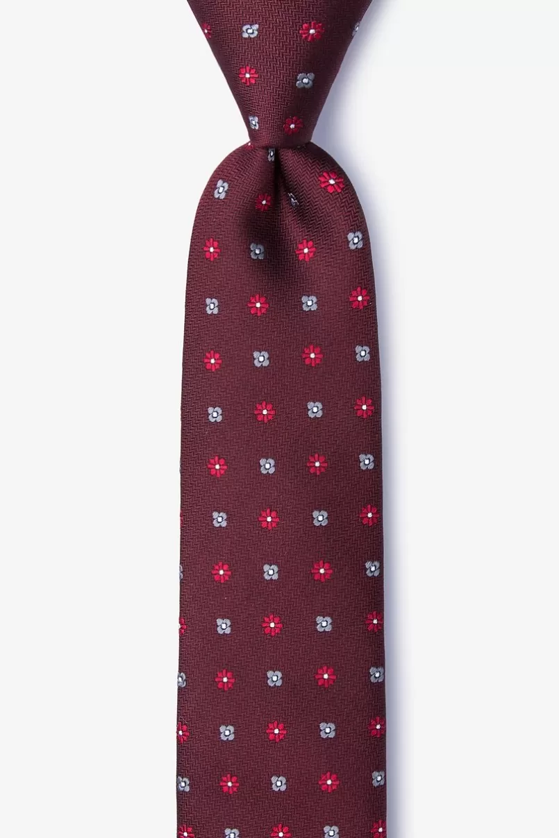 Ties Monkey Skinny Tie Red Shop