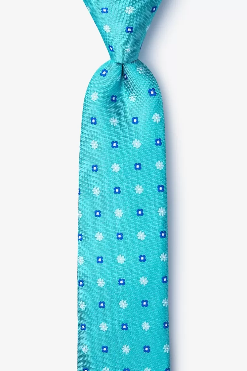 Ties Monkey Skinny Tie Teal Flash Sale