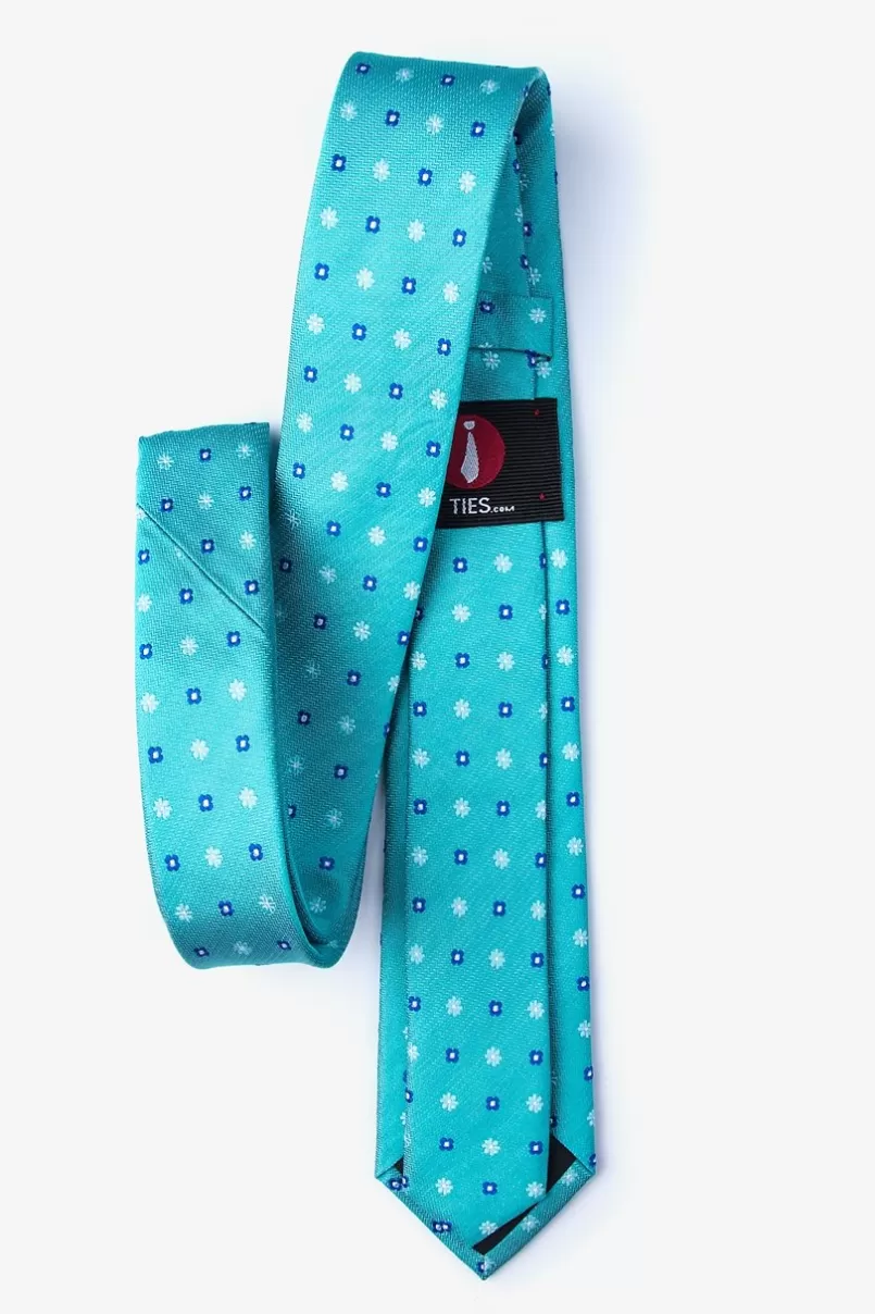 Ties Monkey Skinny Tie Teal Flash Sale