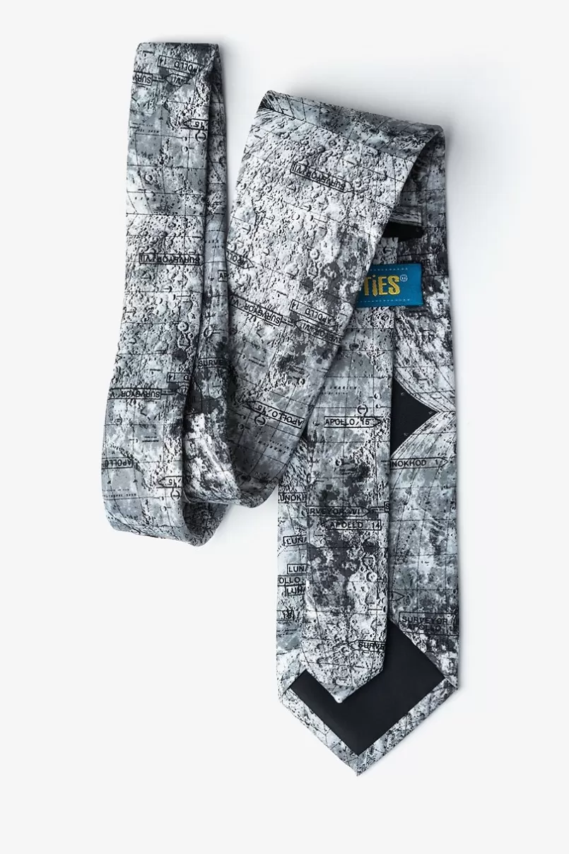 Ties Moon Landing Gray Tie Store