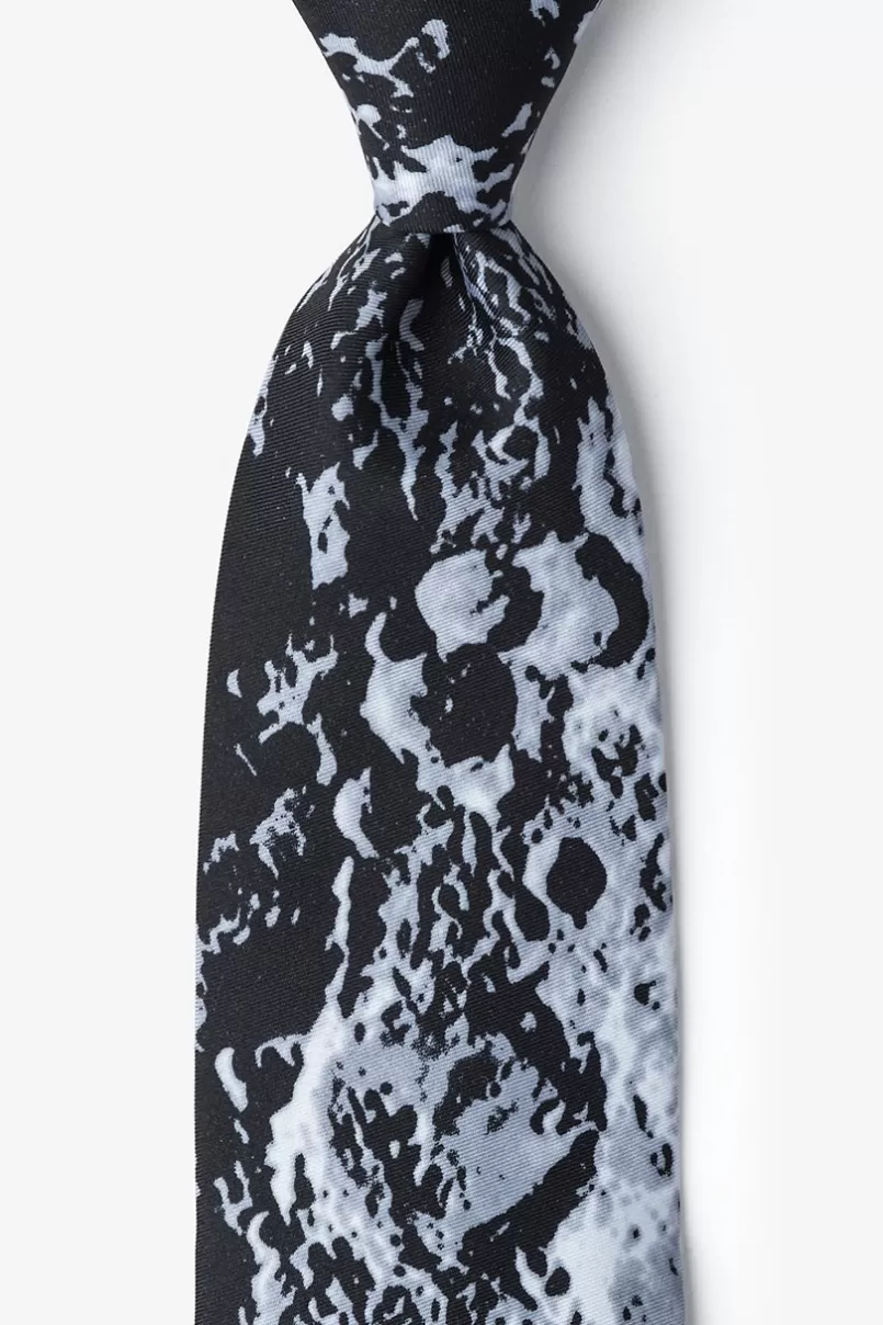 Ties Moon's Surface Silver Tie Best