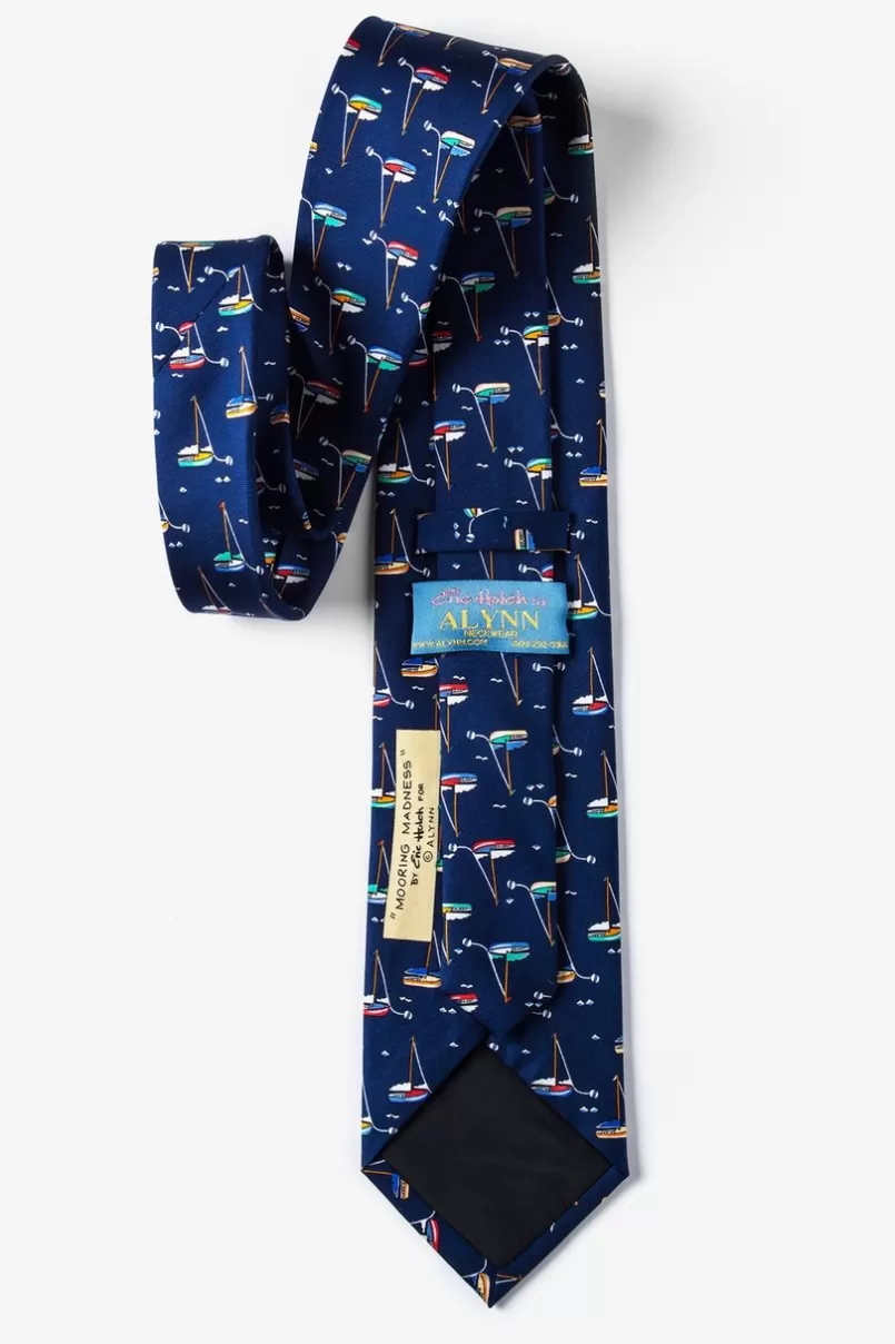 Ties Mooring Madness Navy Blue Tie Cheap