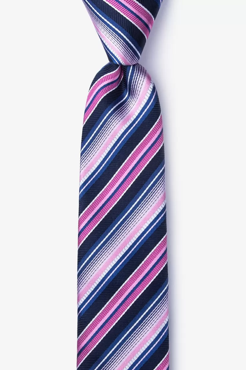 Ties Moy Skinny Tie Pink Clearance