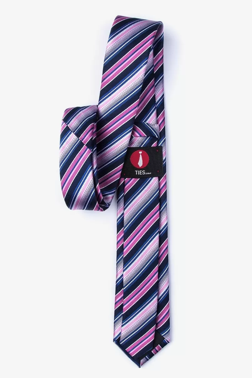 Ties Moy Skinny Tie Pink Clearance