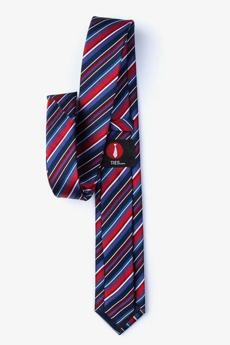 Ties Moy Skinny Tie Red Clearance