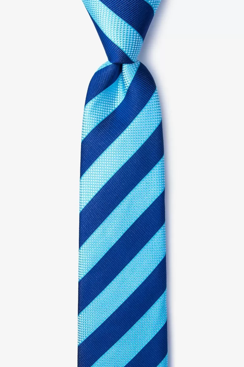 Ties Mulkear Skinny Tie Turquoise Cheap