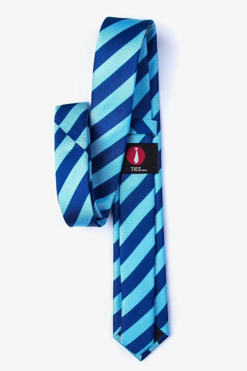 Ties Mulkear Skinny Tie Turquoise Cheap