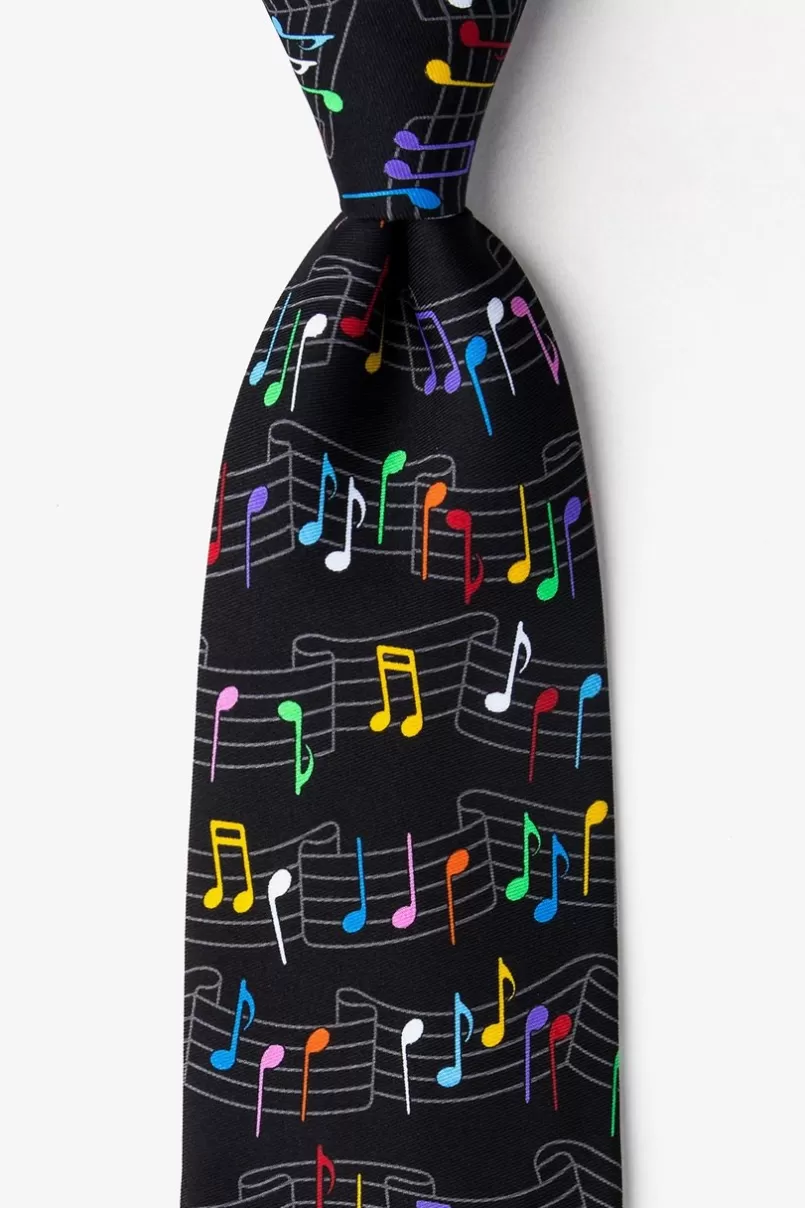 Ties Musical Rainbow Black Tie Best