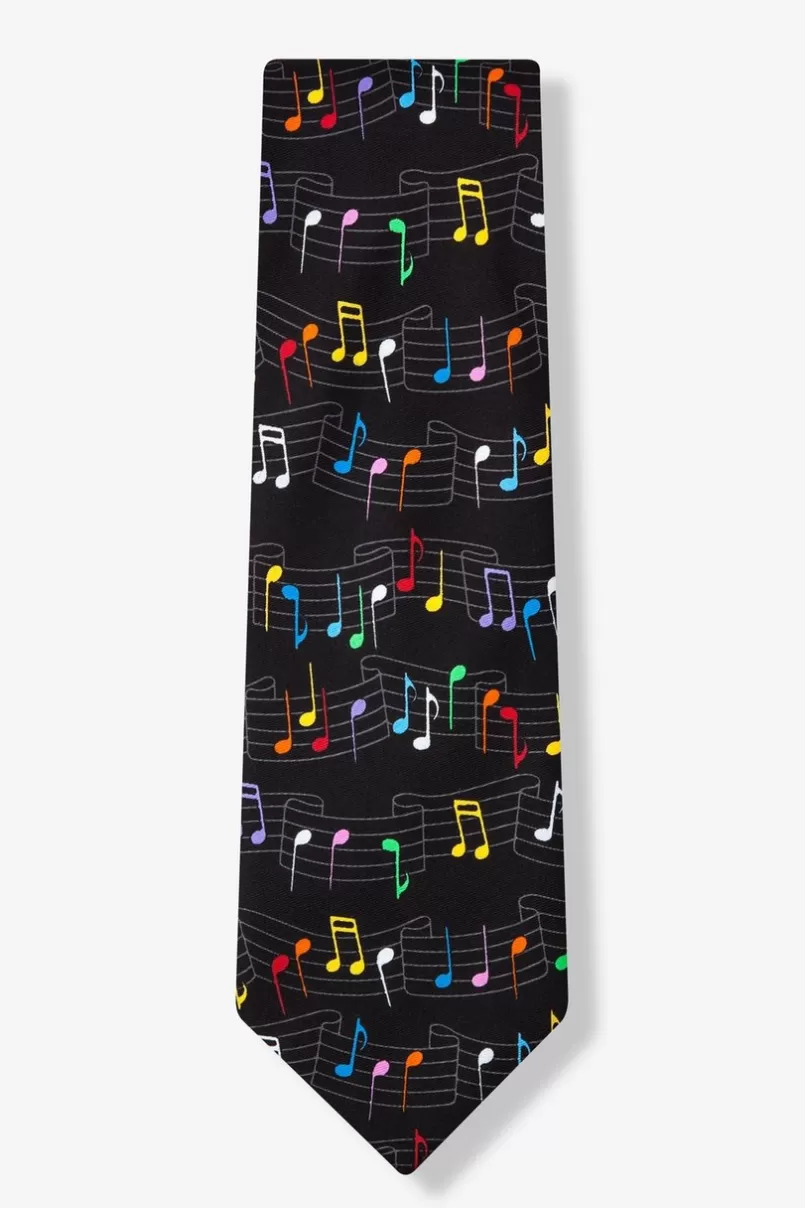 Ties Musical Rainbow Black Tie Best