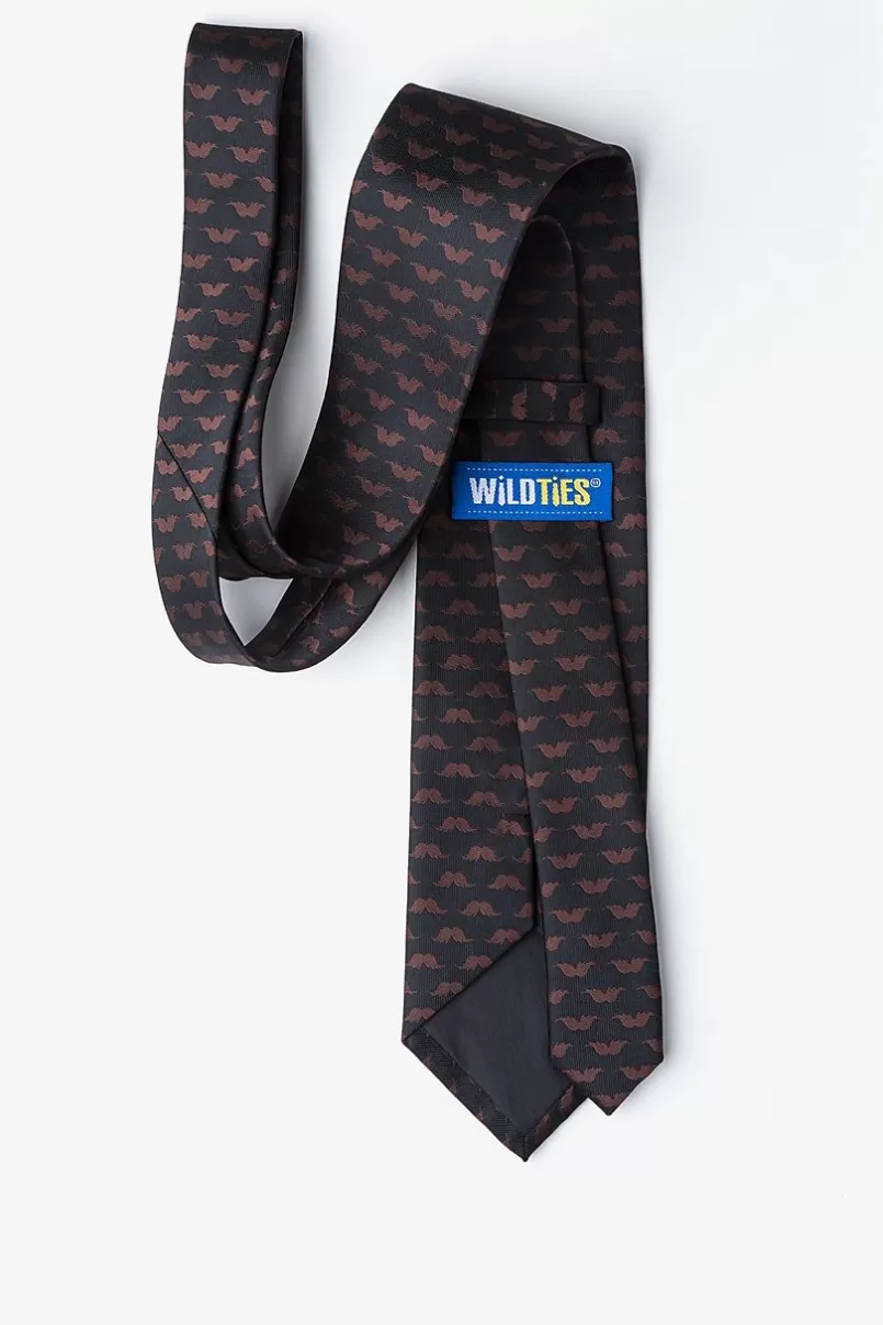 Ties Mustache Repeat Extra Long Tie Black Clearance