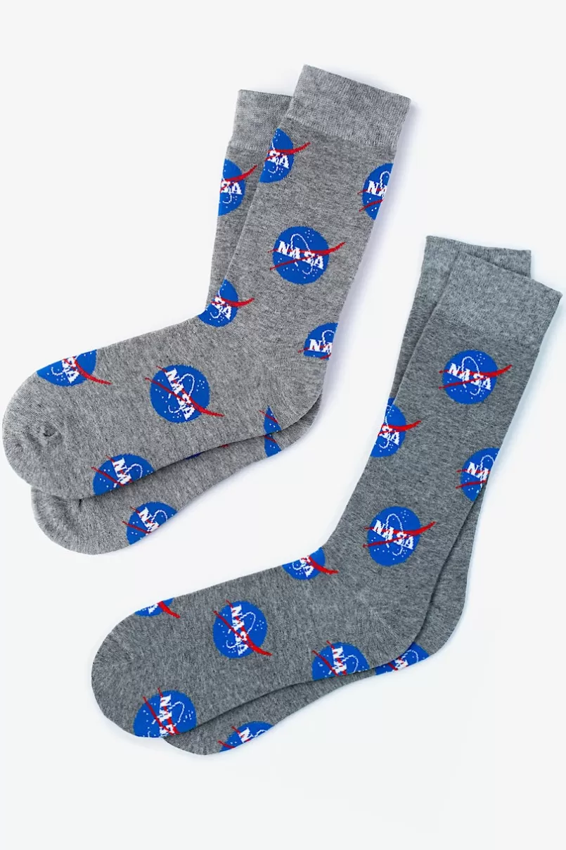 Ties Nasa Meatball Gray Sock Shop