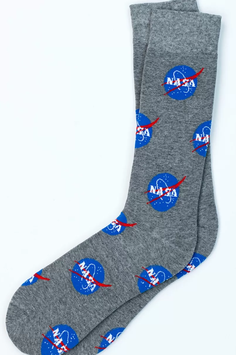 Ties Nasa Meatball Gray Sock Shop