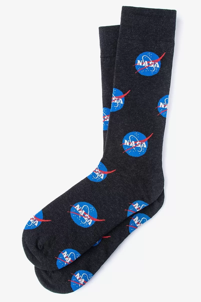 Ties Nasa Meatball Logo Sock Black Clearance