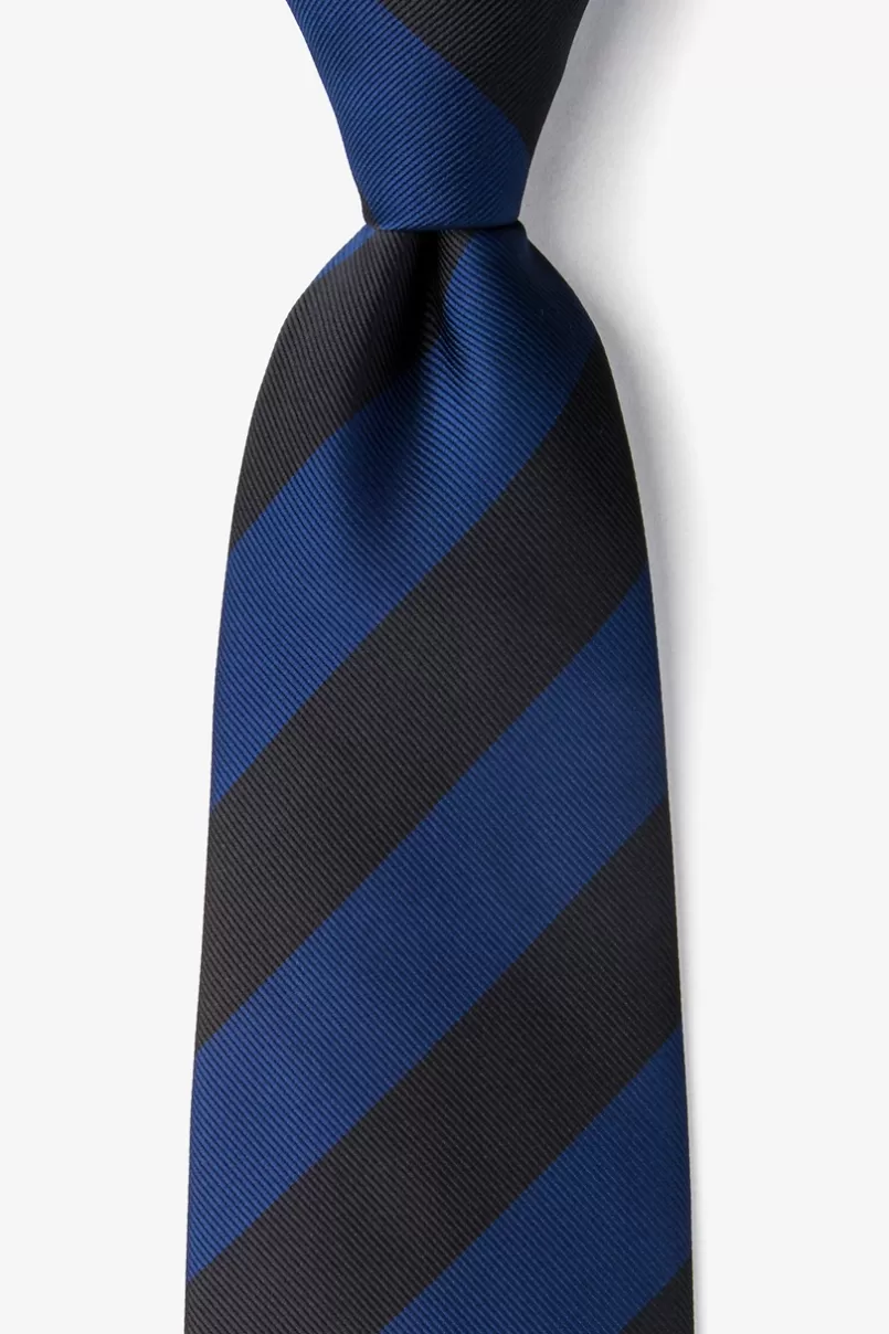 Ties Navy & Black Stripe Navy Blue Extra Long Tie NavyBlue&Black Best Sale