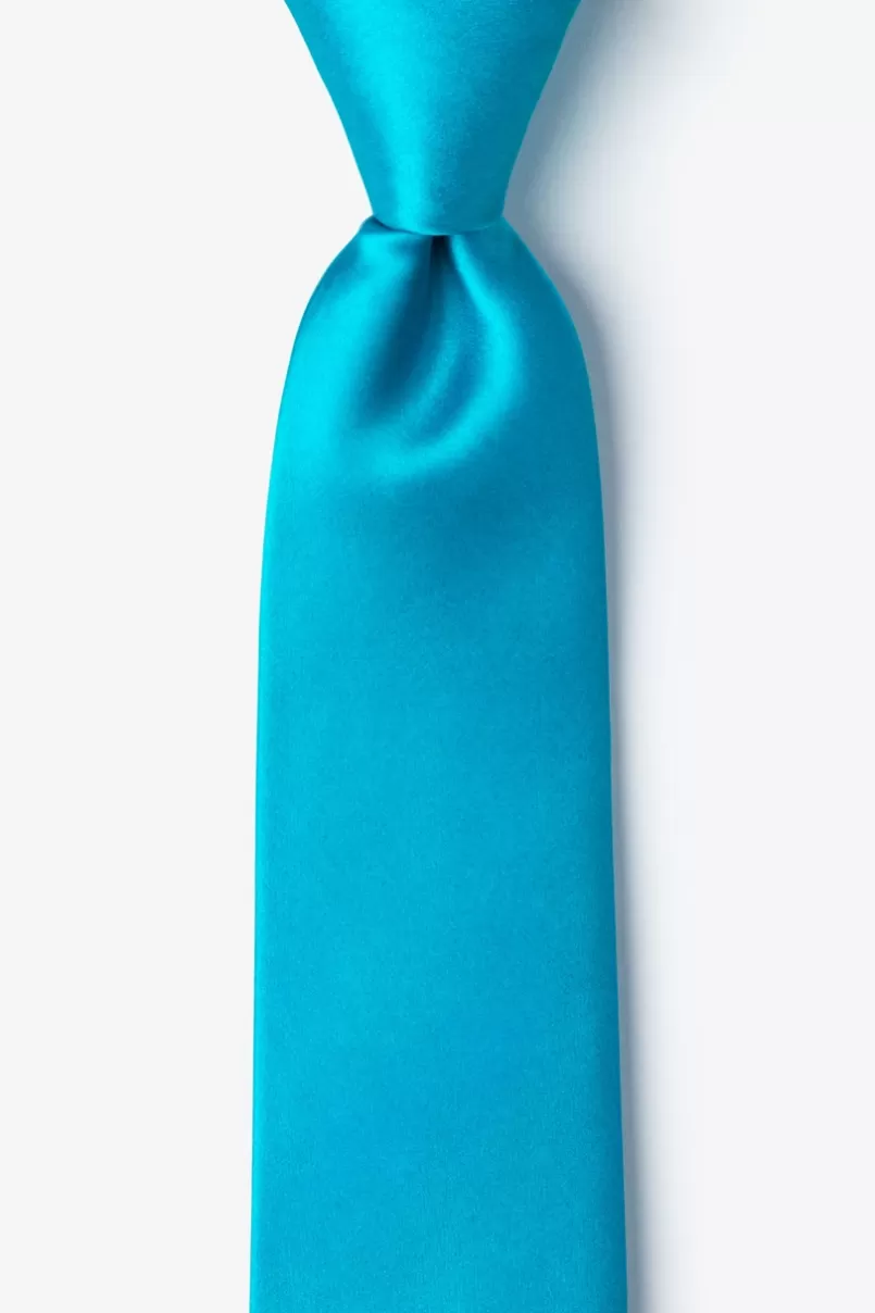 Ties Neon Blue (Electric Blue) 3" Skinny Tie NeonBlue Outlet