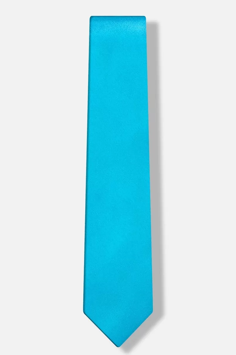 Ties Neon Blue (Electric Blue) 3" Skinny Tie NeonBlue Outlet