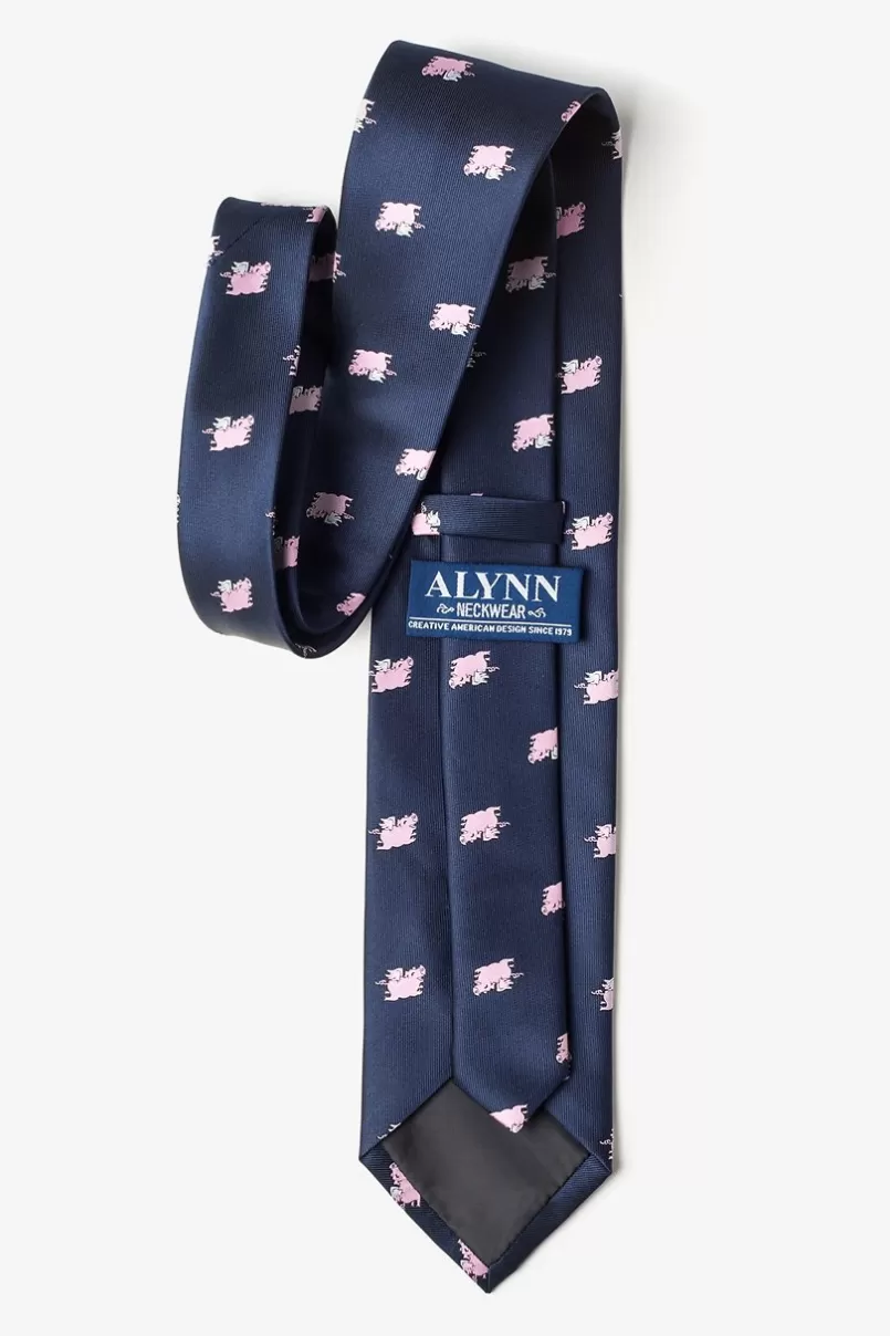 Ties Never Stop Believing Navy Blue Tie Fashion