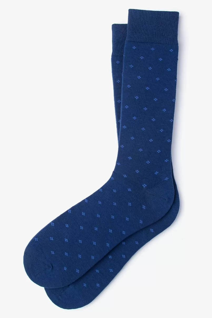 Ties Newton Navy Blue Sock NavyBlue Sale