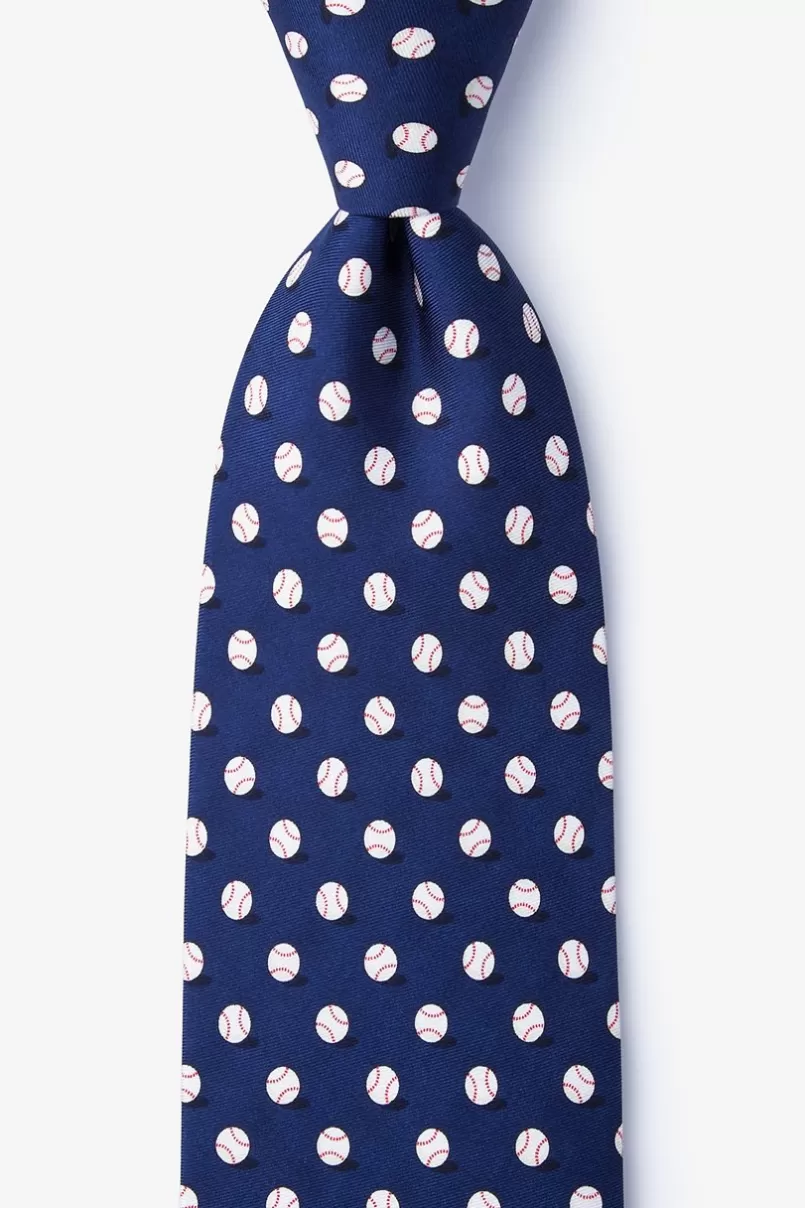 Ties No Hitter Navy Blue Tie Store