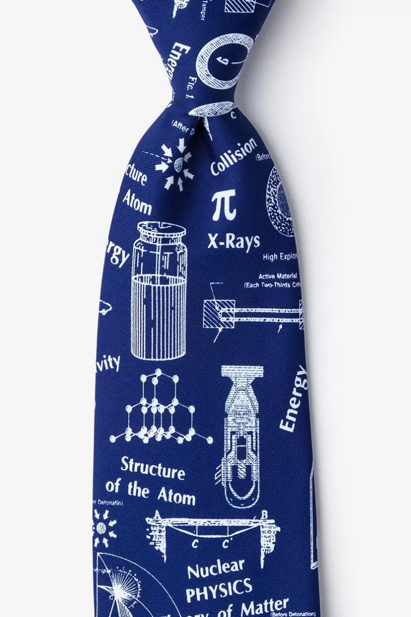 Ties Nuclear Physics Blue Tie Hot