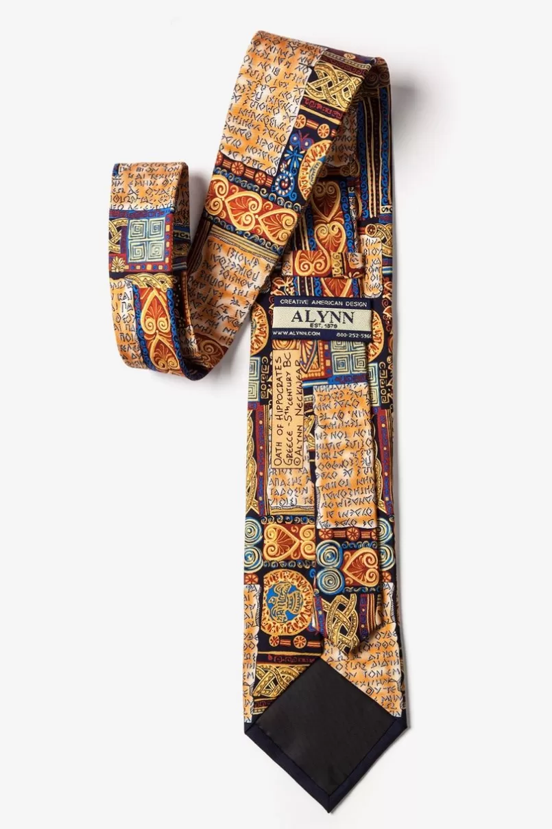 Ties Oath of Hippocrates Beige Tie Cheap