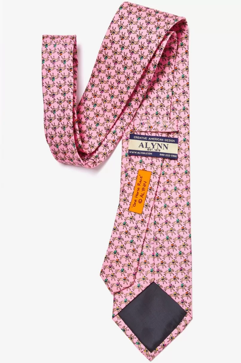 Ties One Horse Race Pink Tie Cheap