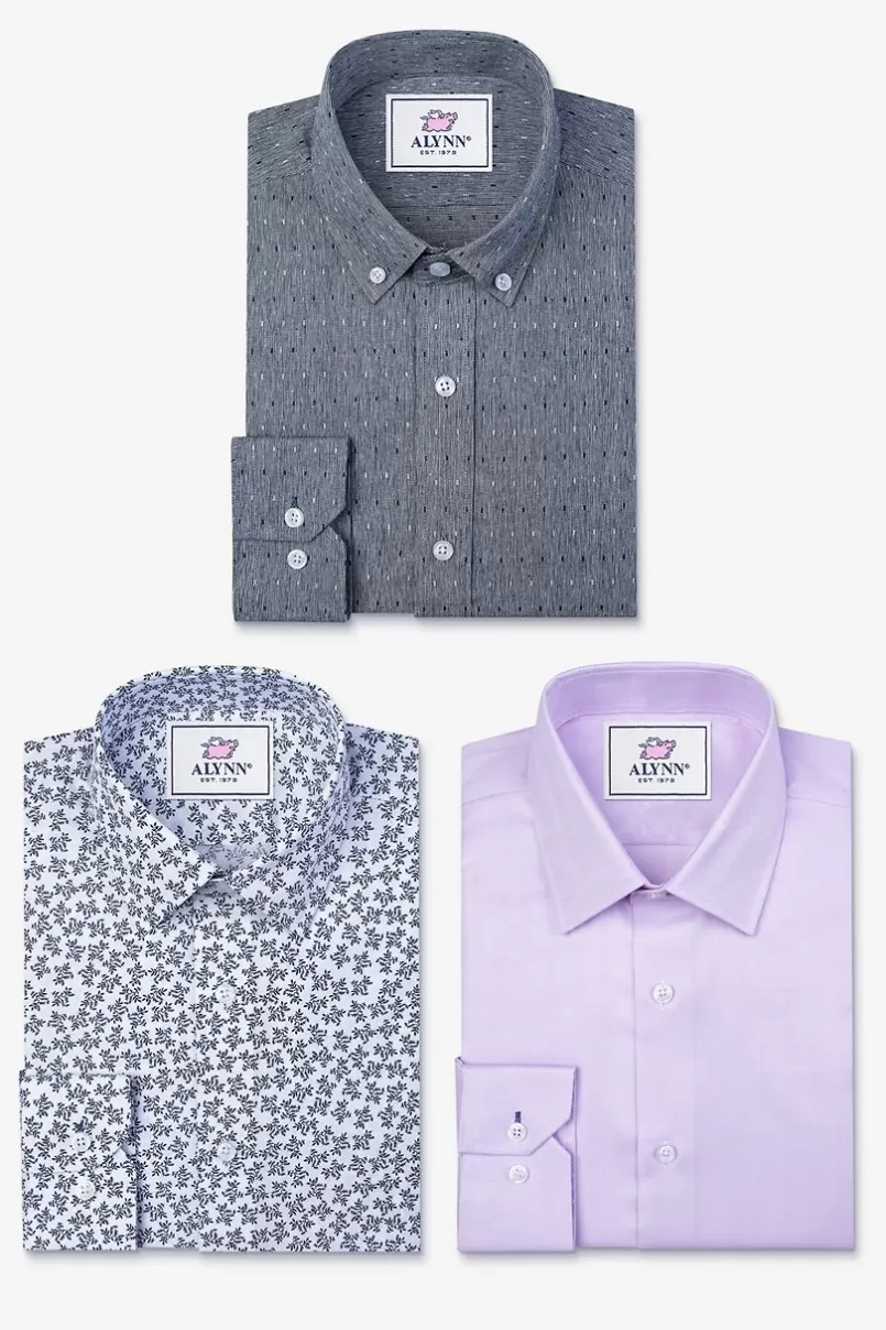 Ties One of Each Purple Shirt Pack Clearance