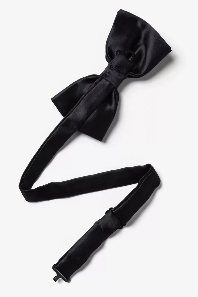 Ties Pre-Tied Bow Tie Onyx Cheap