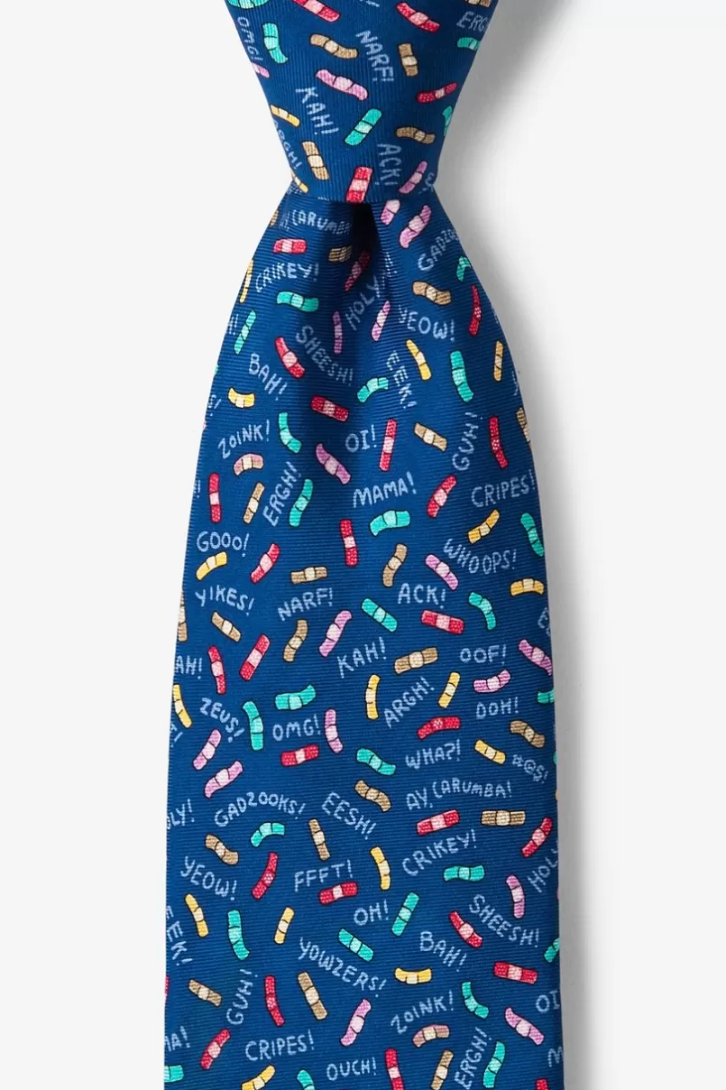 Ties Ouch! Navy Blue Tie Online