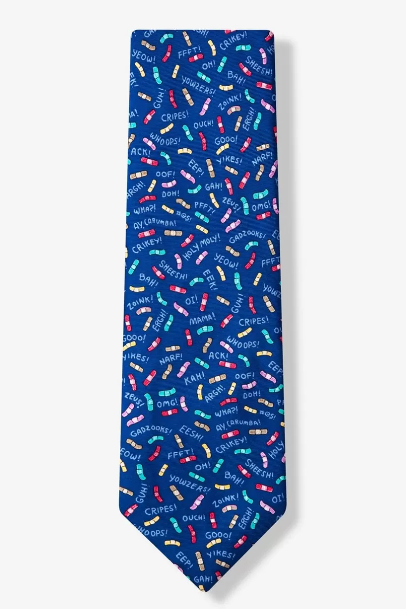 Ties Ouch! Navy Blue Tie Online