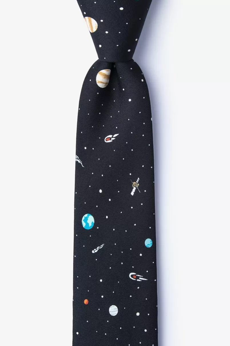 Ties Outer Space Skinny Tie Black Best Sale