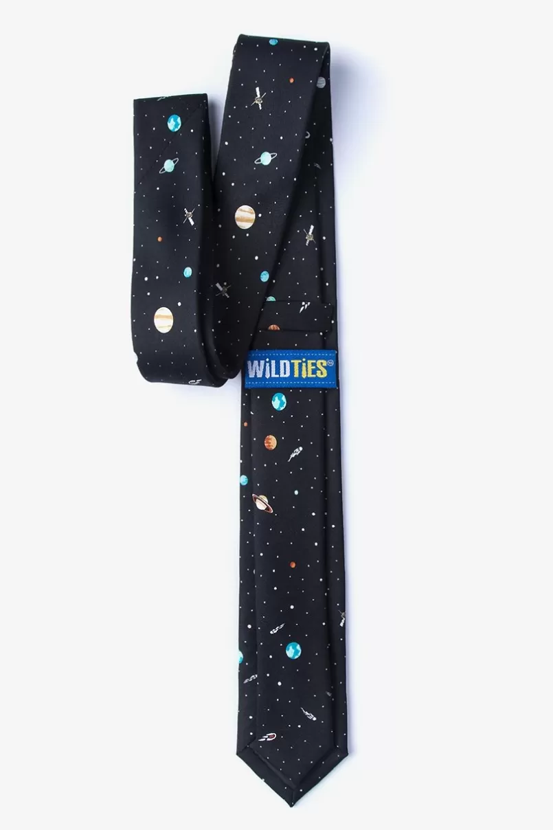 Ties Outer Space Skinny Tie Black Best Sale