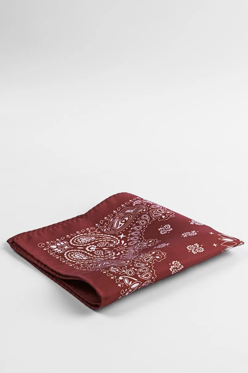 Ties Paisley Pocket Square Red Pocket Square Red&White Outlet