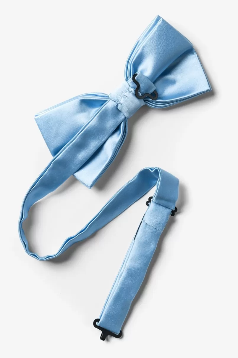 Ties Pale Blue Pre-Tied Bow Tie PaleBlue Outlet