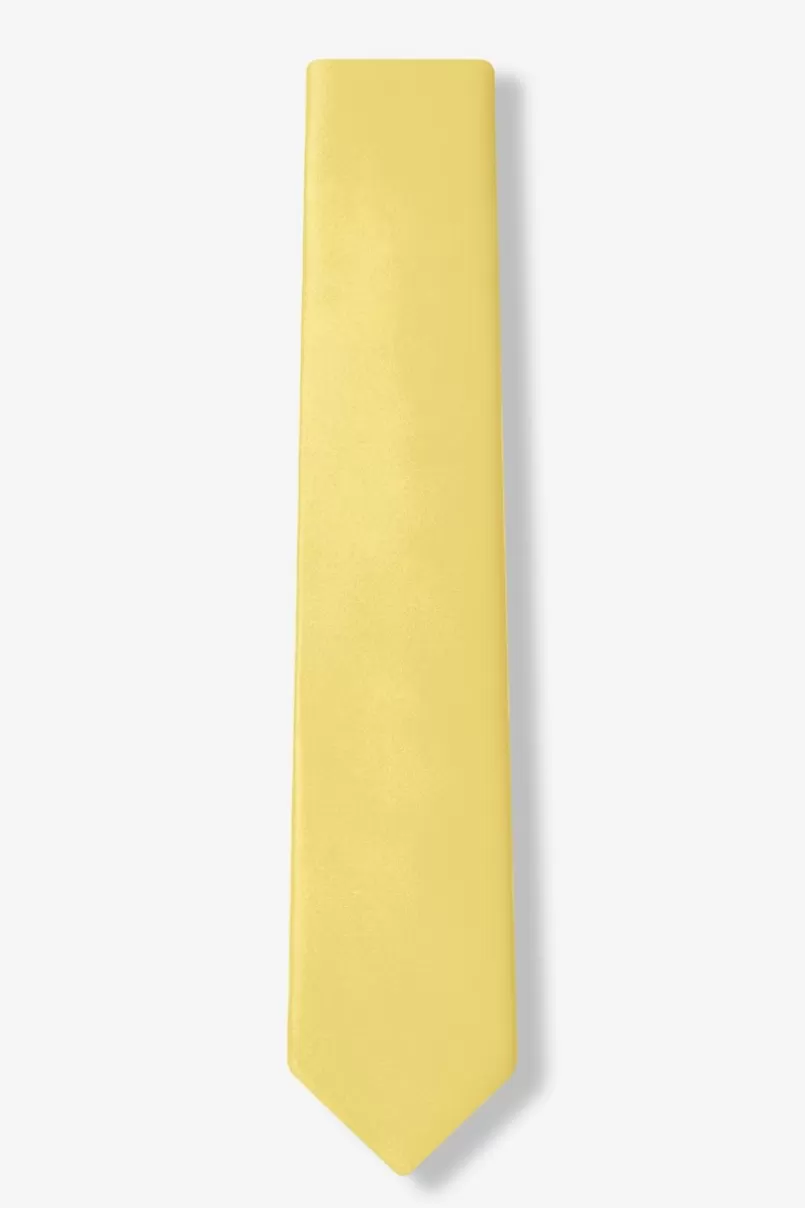 Ties Pale Lemon Skinny Tie PaleLemon Cheap