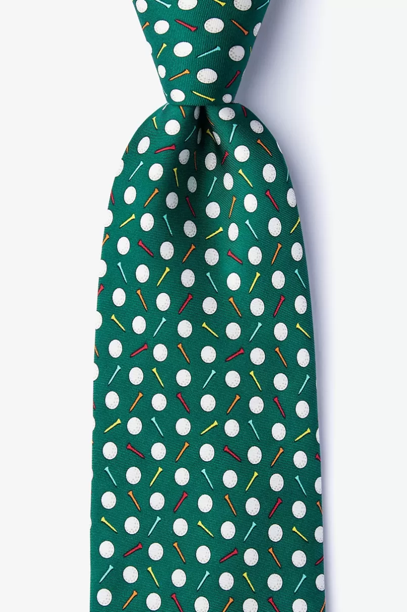 Ties Par-Tee Time Extra Long Tie Green Cheap