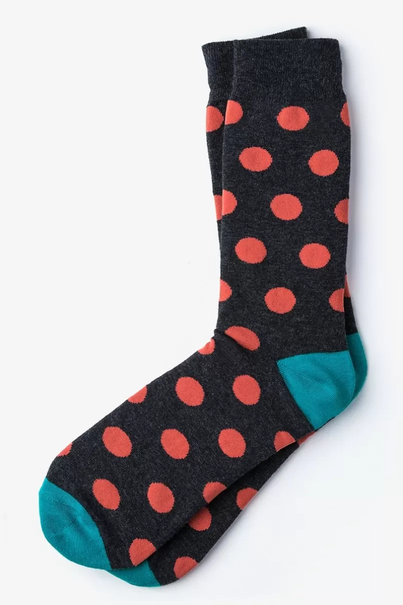 Ties Pasadena Polka Dot Sock Black Online