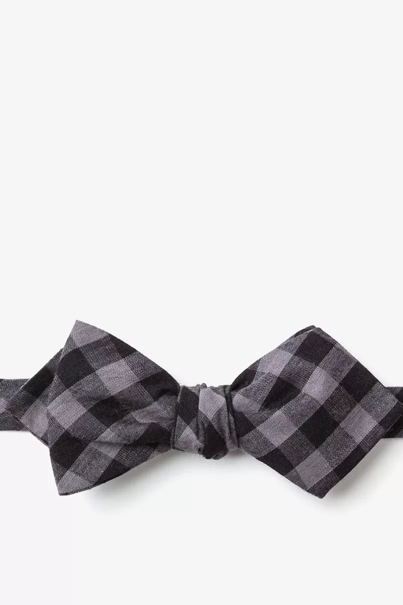 Ties Pasco Diamond Tip Bow Tie Black New