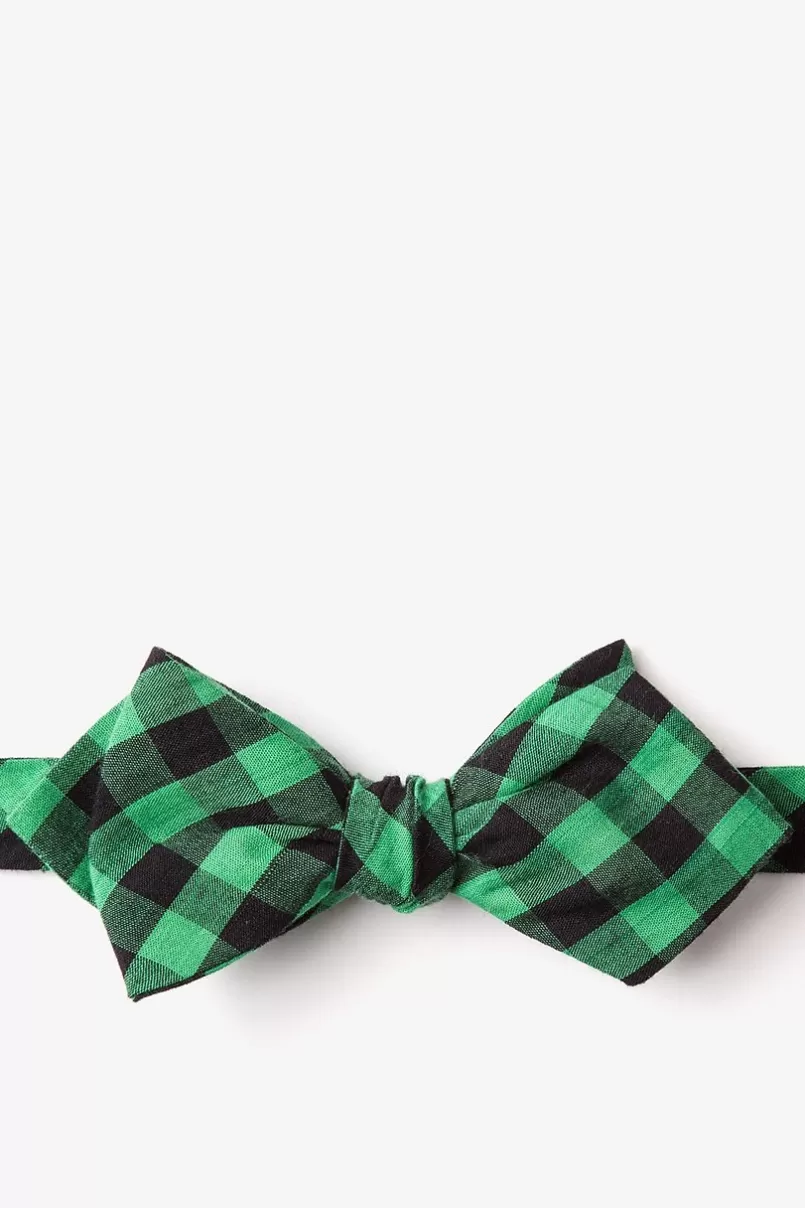 Ties Pasco Diamond Tip Bow Tie Green Store