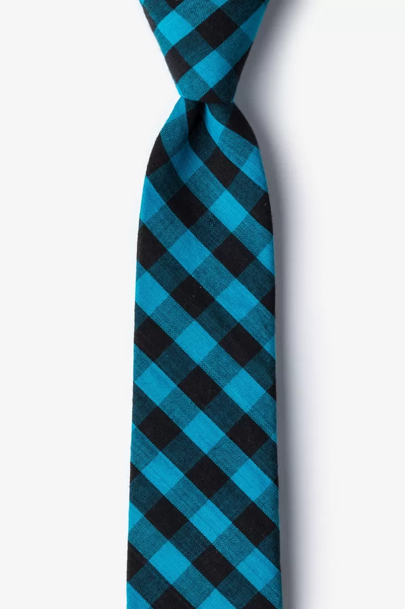 Ties Pasco Skinny Tie Turquoise Clearance