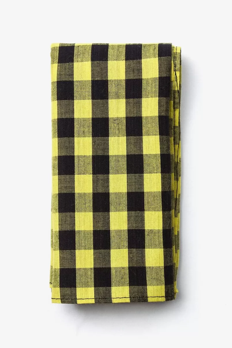 Ties Pasco Pocket Square Yellow Shop