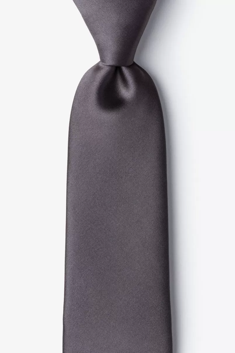 Ties Extra Long Tie Pewter Best Sale