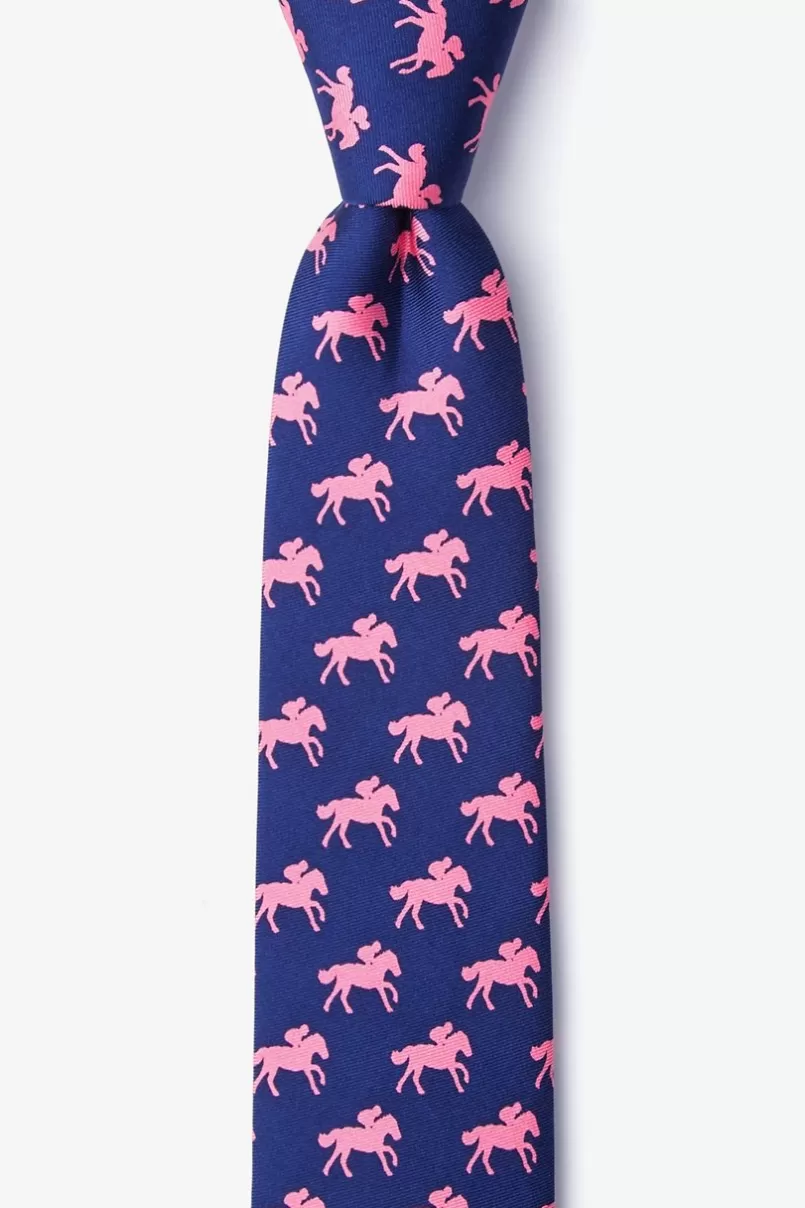 Ties Photo Finish Blue Skinny Tie Shop