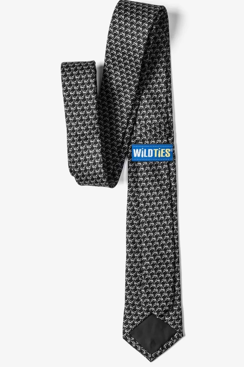 Ties Pi Black Skinny Tie Hot