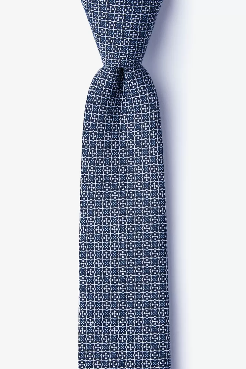 Ties Pike Navy Blue Skinny Tie Best