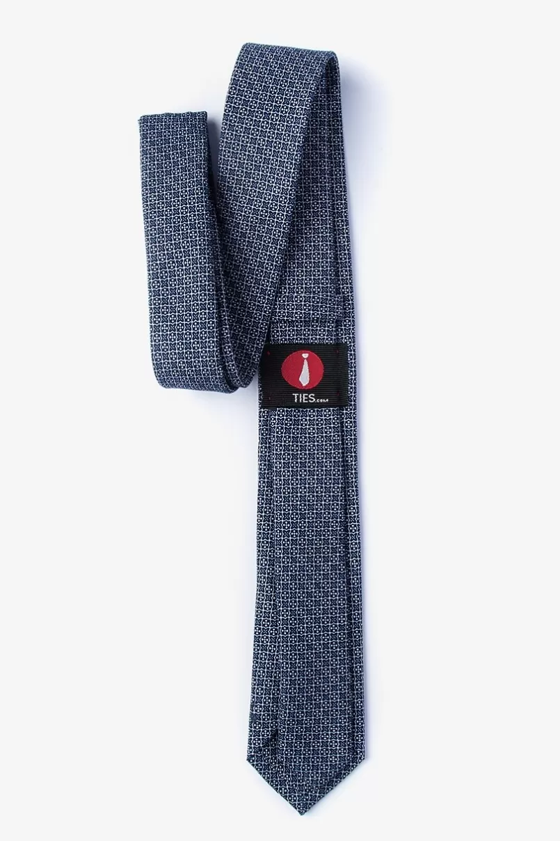 Ties Pike Navy Blue Skinny Tie Best